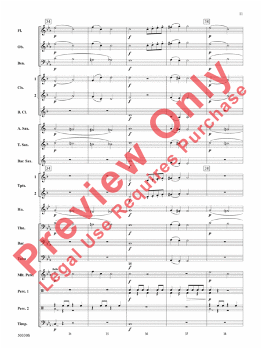 Zombie Rock Zombie Rock Concert Band scores gallery preview page 12