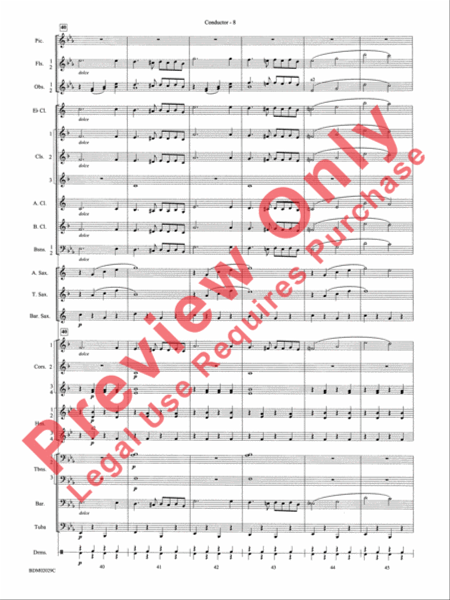 George Washington Bicentennial March Concert Band scores gallery preview page 11