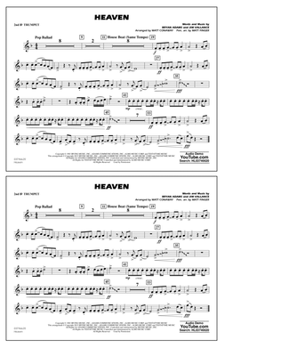 Book cover for Heaven (arr. Conaway & Finger) - 2nd Bb Trumpet