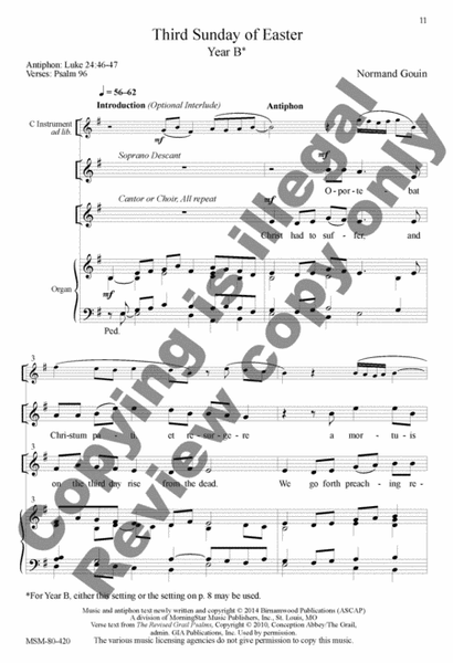 Communion Antiphons for the Easter Season (Choral Score) image number null