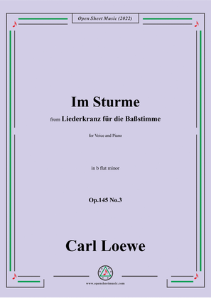 Book cover for Loewe-Im Sturme,Op.145 No.3,in b flat minor