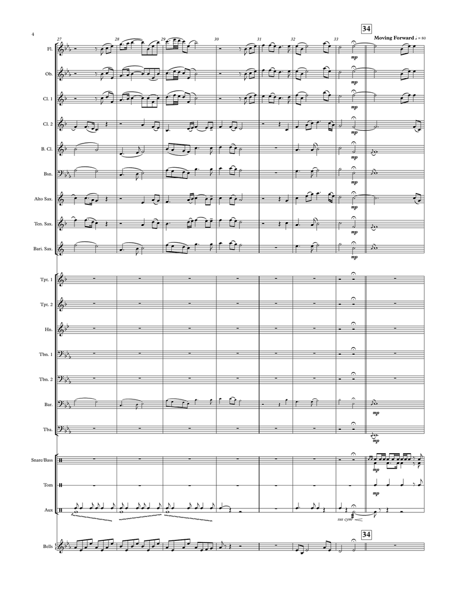 Loch Lomond for Concert Band Concert Band scores gallery preview page 4