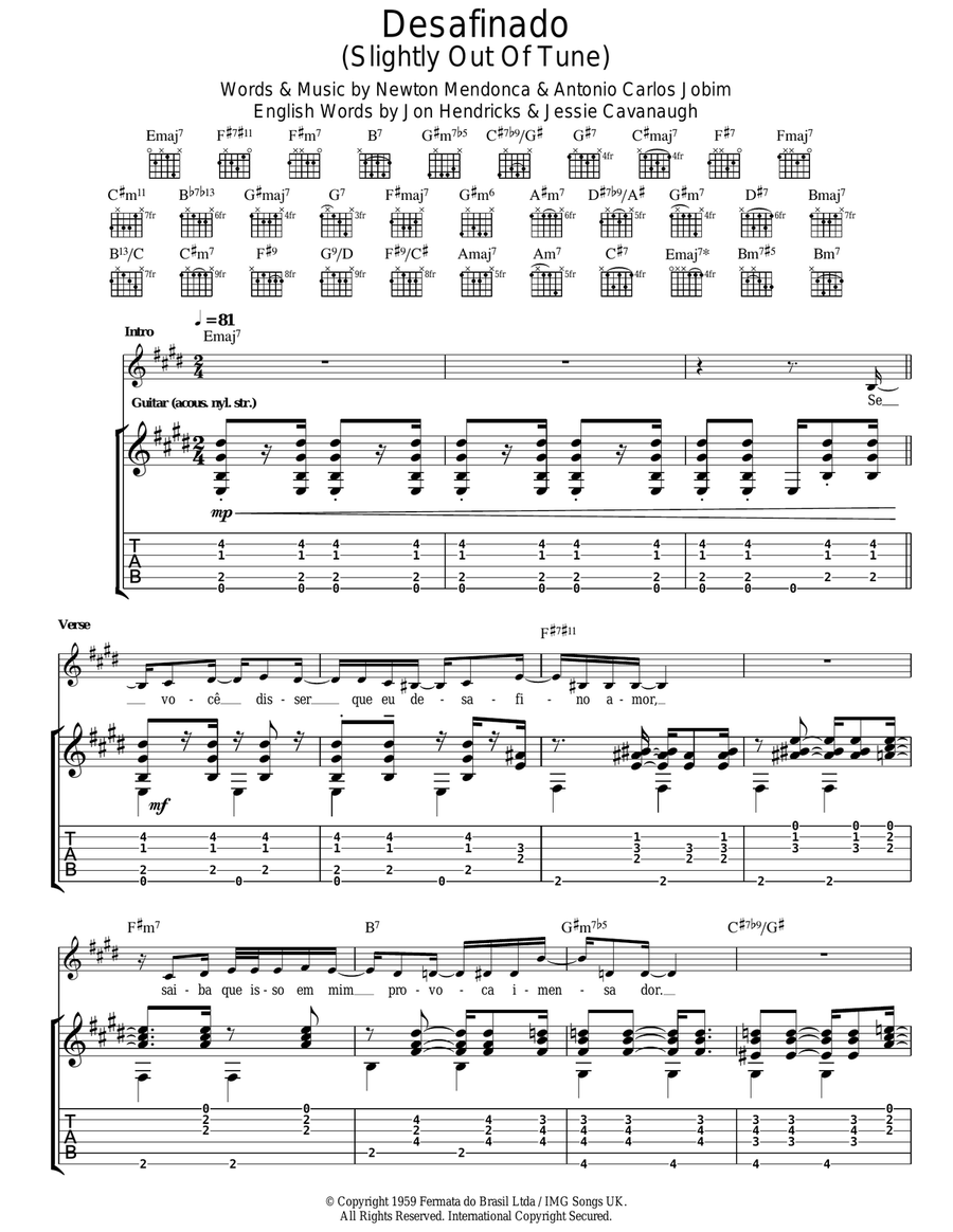 Desafinado (Slightly Out Of Tune)