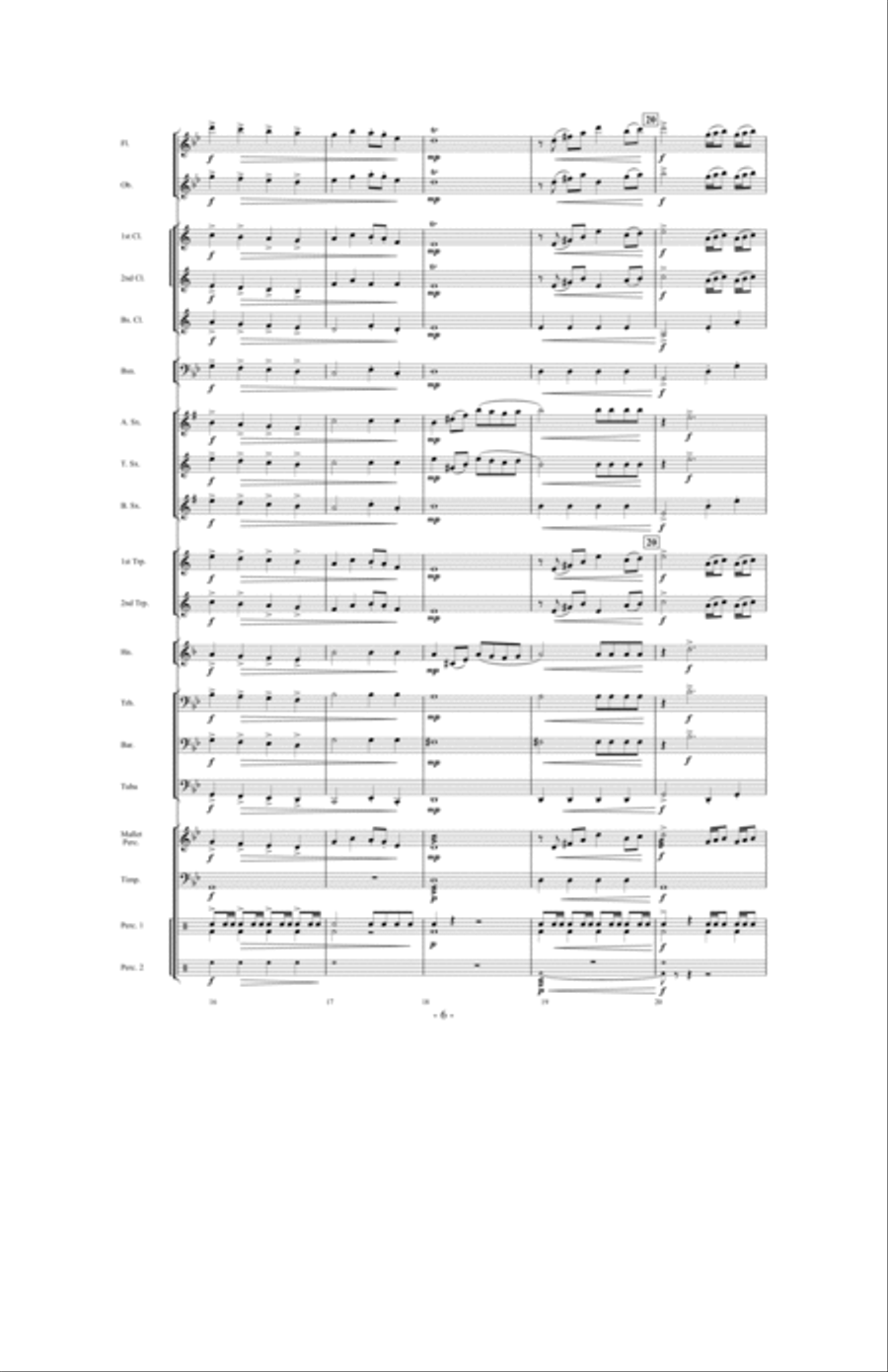 Danza Del Fuego Danza Del Fuego Concert Band scores gallery preview page 5