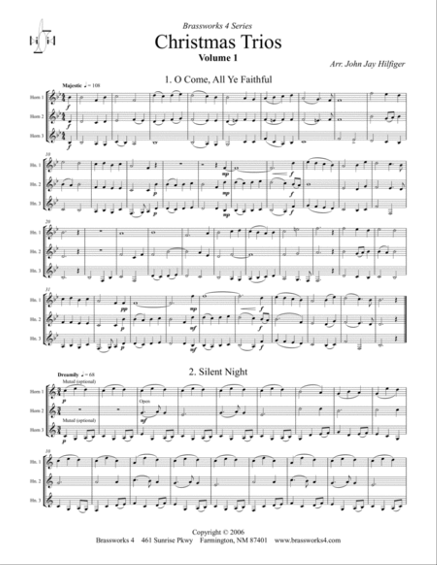 Christmas Trios, Vol. 1 Christmas Trios, Vol. 1 Woodwind Trio scores gallery preview page 2