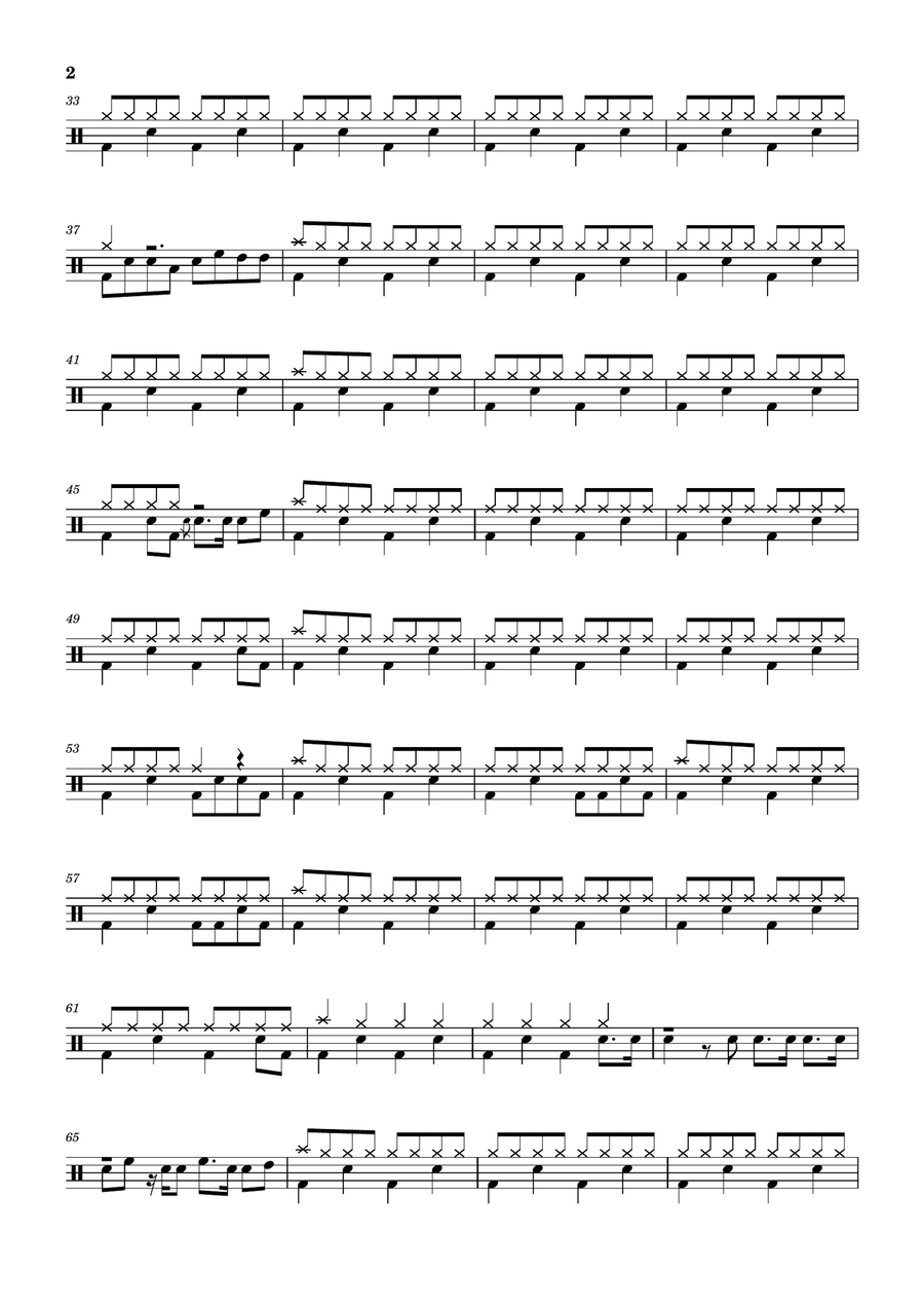 Guilty Of The Crime Drum Set scores gallery preview page 2