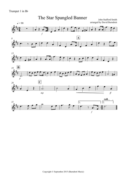 The Star Spangled Banner for Brass Quartet image number null