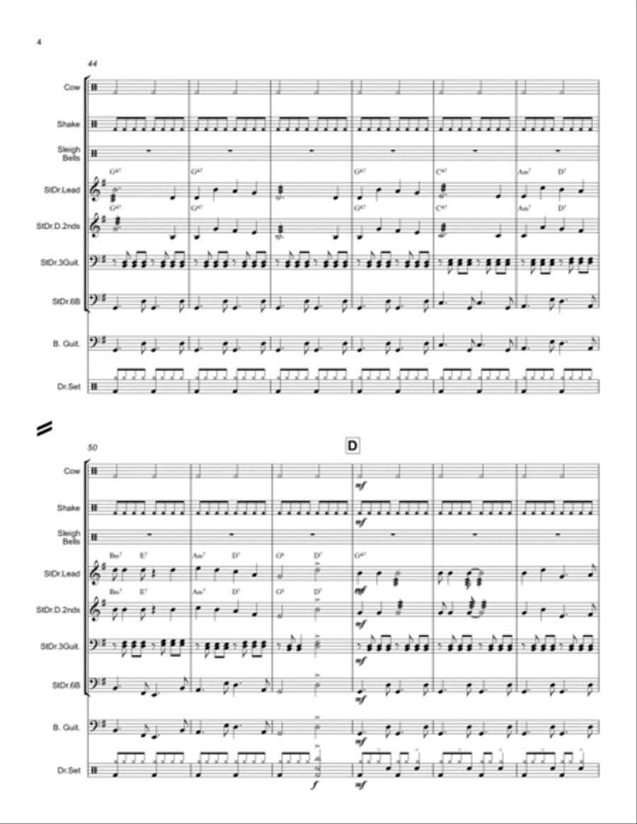 Jingle Bells for Steel Drums Steel Drum Band scores gallery preview page 5