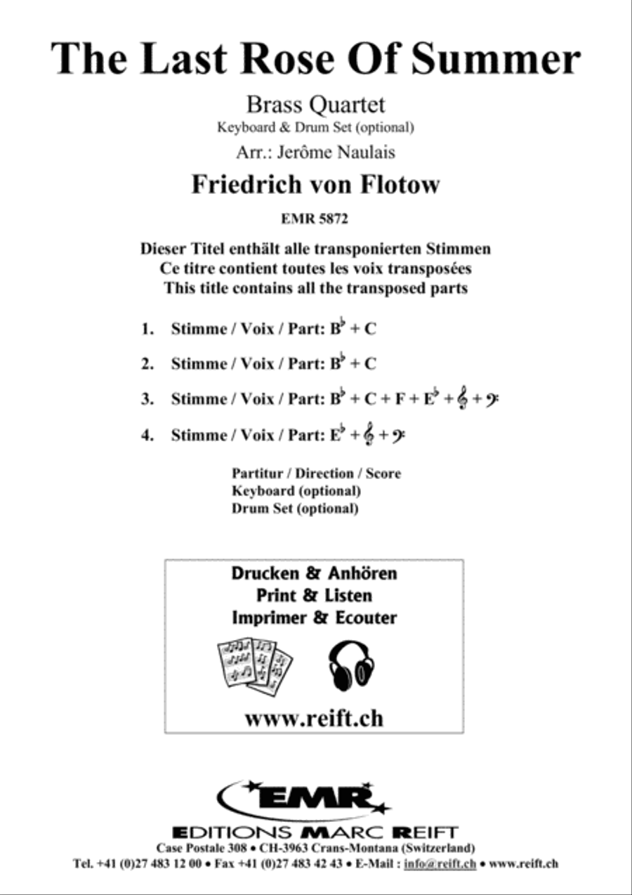 The Last Rose Of Summer Brass Ensemble scores gallery preview page 2