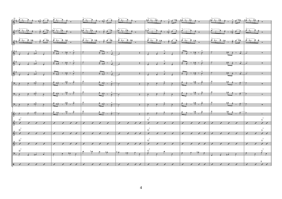 Sweet Georgia Brown Jazz Ensemble scores gallery preview page 4