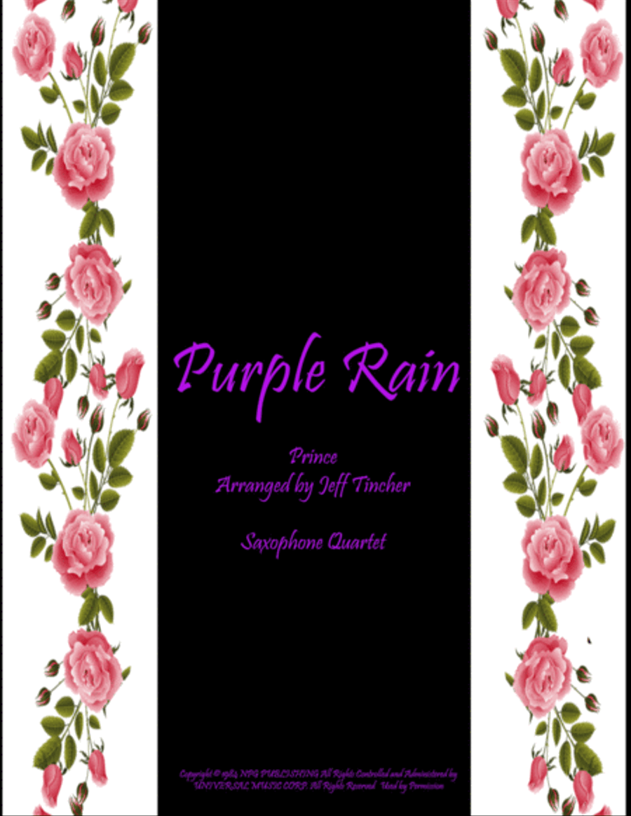 Purple Rain Woodwind Quartet scores gallery preview page 1