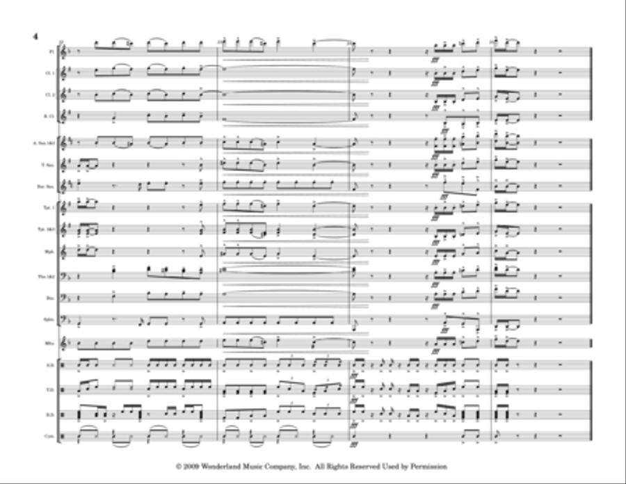 Ain't Got Rhythm Marching Band scores gallery preview page 4