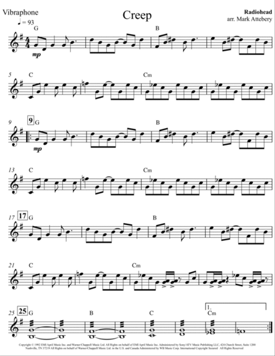 Creep Small Ensemble scores gallery preview page 4