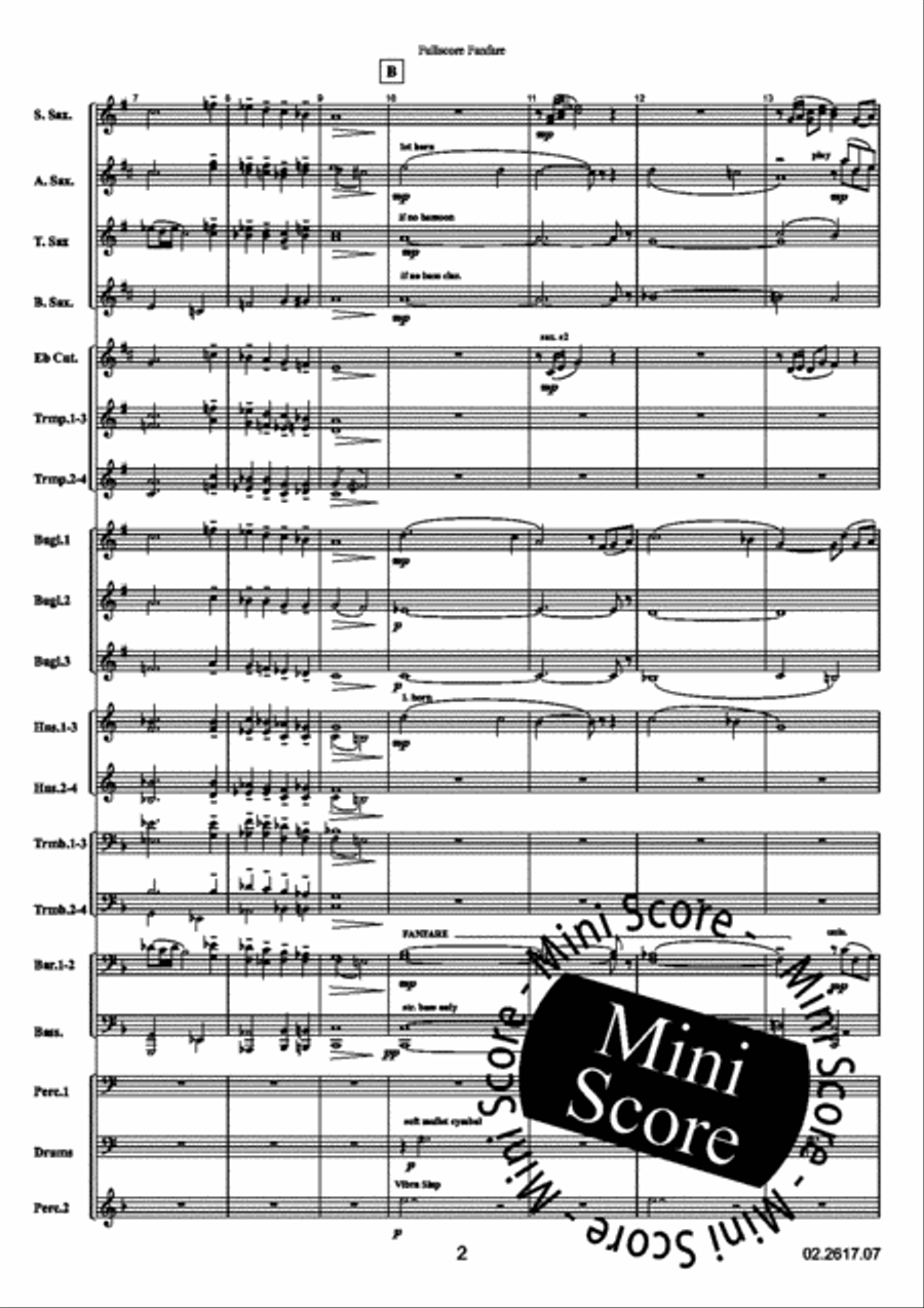 For Fans Only For Fans Only Fanfare Band scores gallery preview page 6