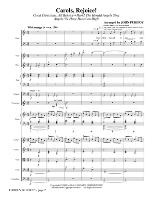 Book cover for Carols, Rejoice! (Medley) - Full Score