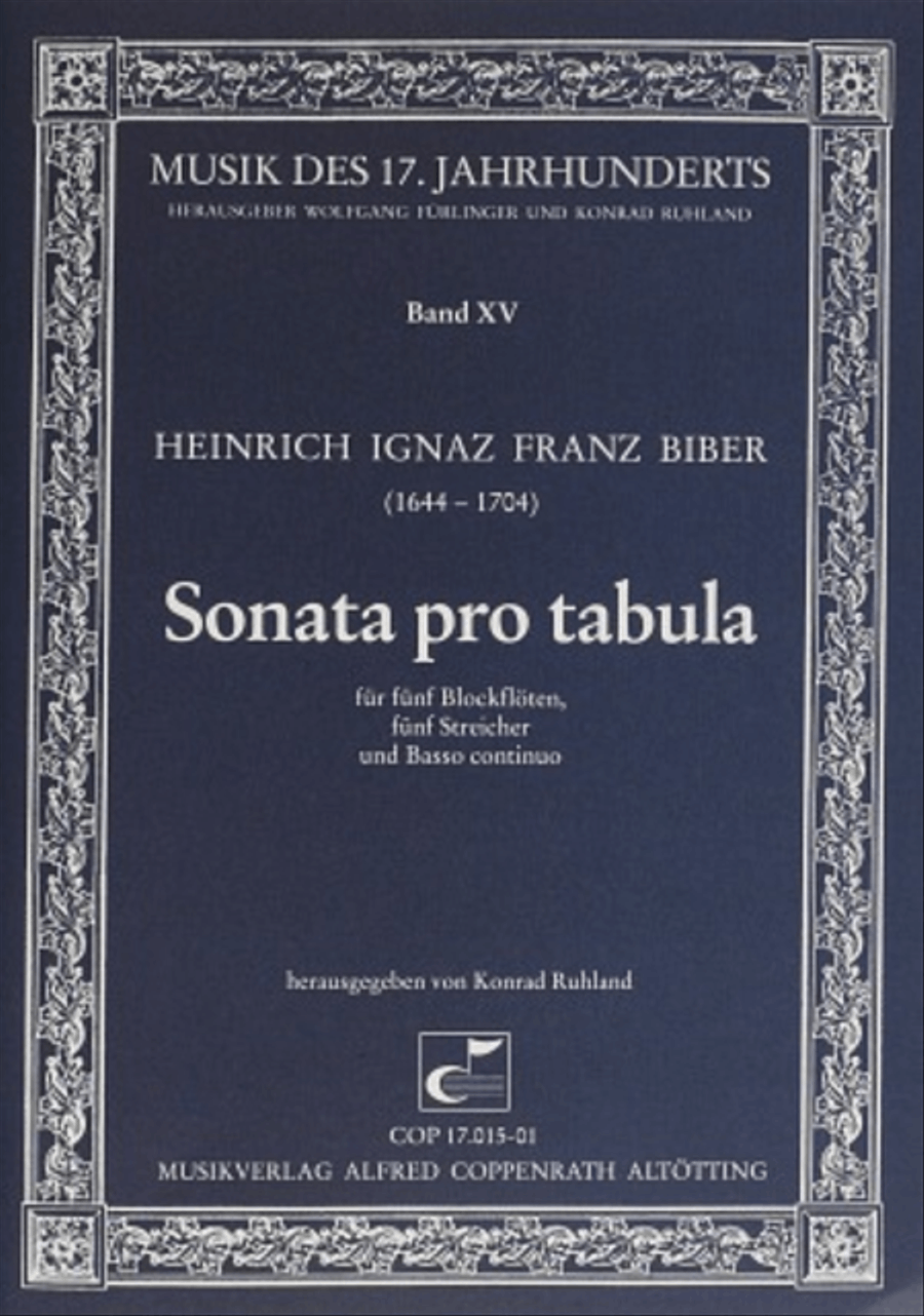 Sonata pro tabula Recorder scores gallery preview page 1