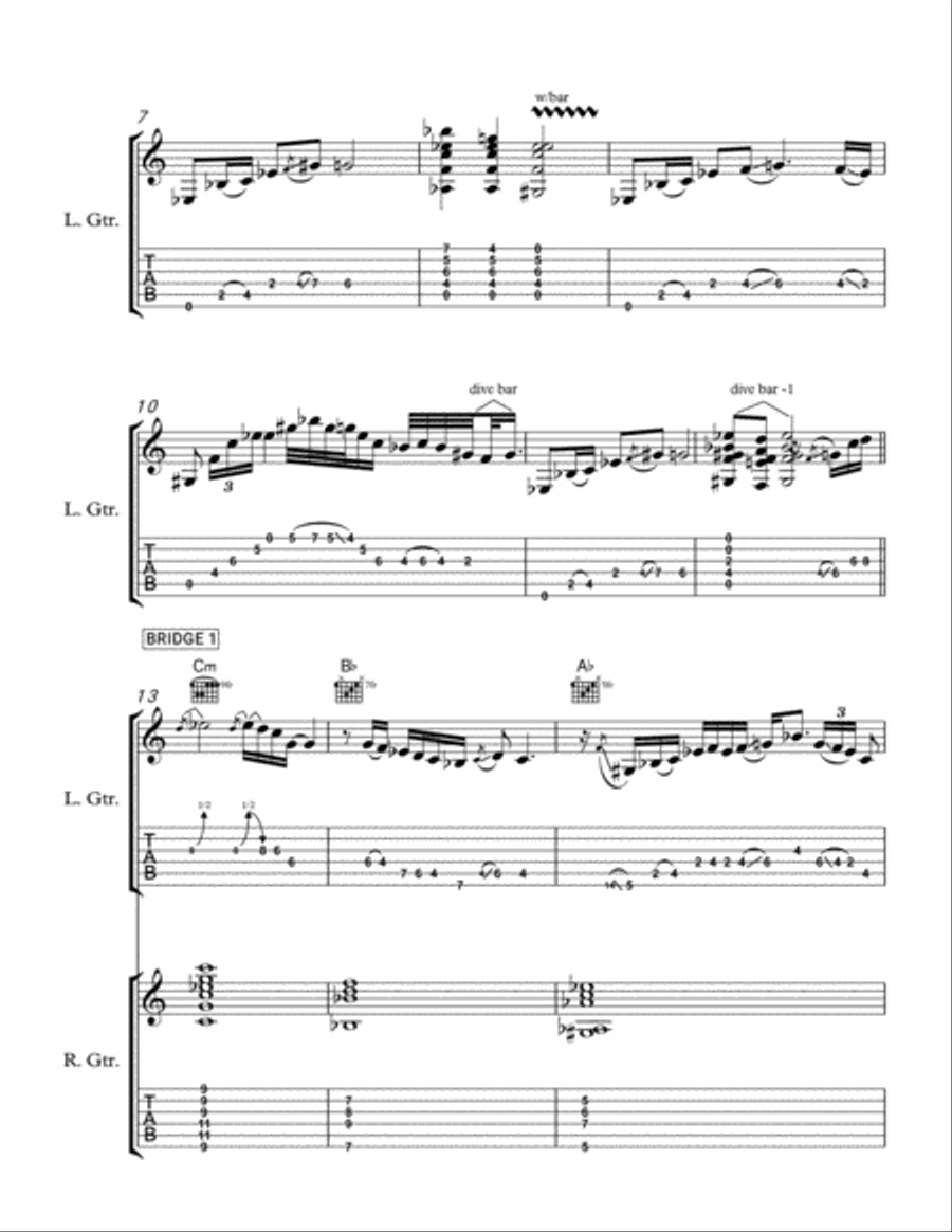 Farewell to Jake Electric Guitar scores gallery preview page 2