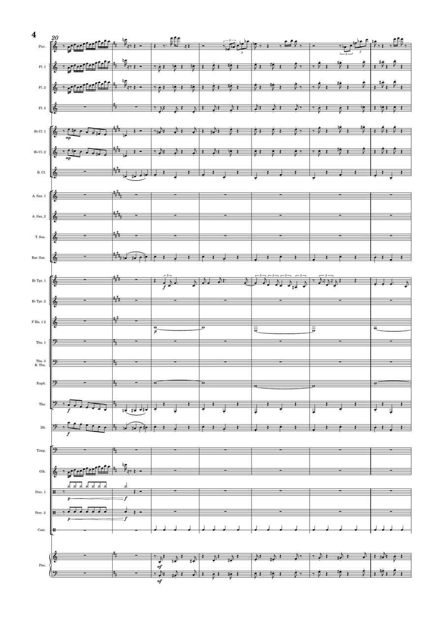 Santa Baby Concert Band scores gallery preview page 4