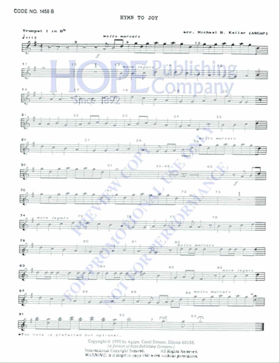 Hymn to Joy 5-Octaves scores gallery preview page 2