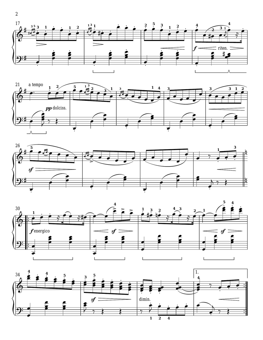 The Shepherd's Return Piano Solo scores gallery preview page 2