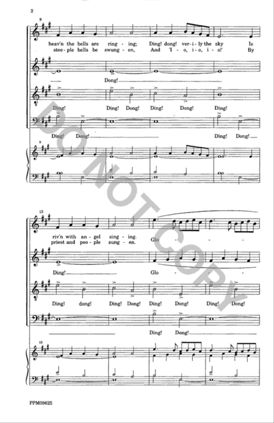A Christmas Garland--SATB Divisi scores gallery preview page 3