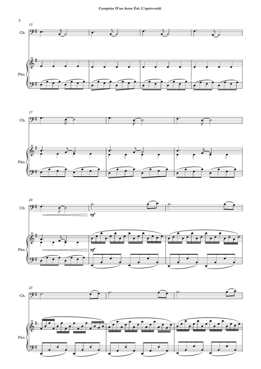 Comptine D'un Autre Été: L'après-Midi Chamber Music scores gallery preview page 5
