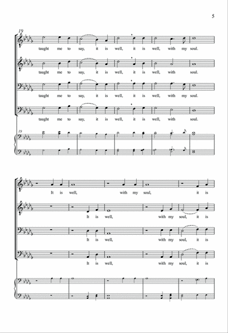 It Is Well With My Soul TTBB scores gallery preview page 4