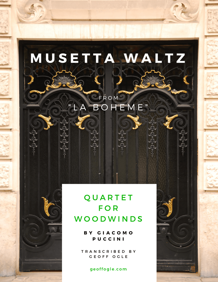 Musetta Waltz from La Boheme Small Ensemble scores gallery preview page 1