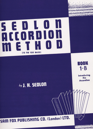 Book cover for Sedlon Accordion Method, Book 1B