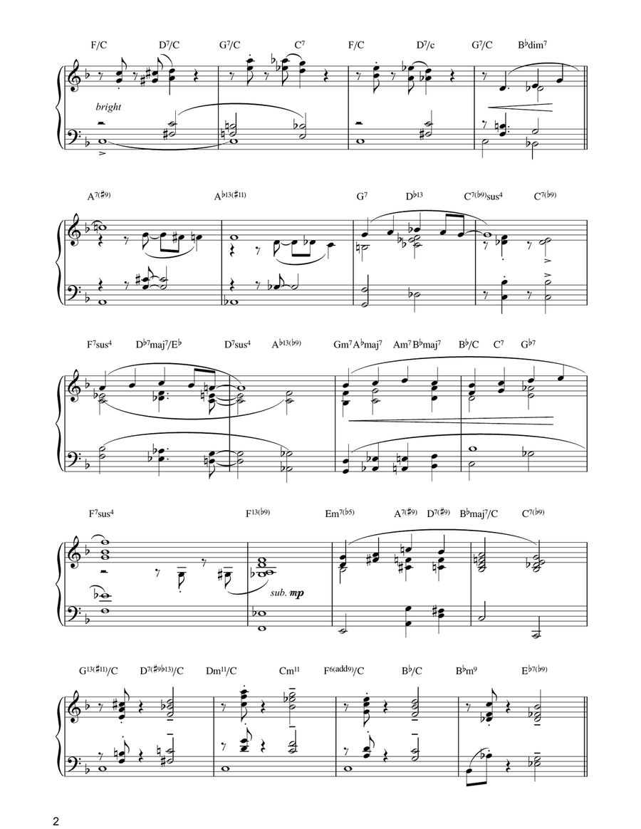 The Way You Look Tonight Piano Solo scores gallery preview page 2
