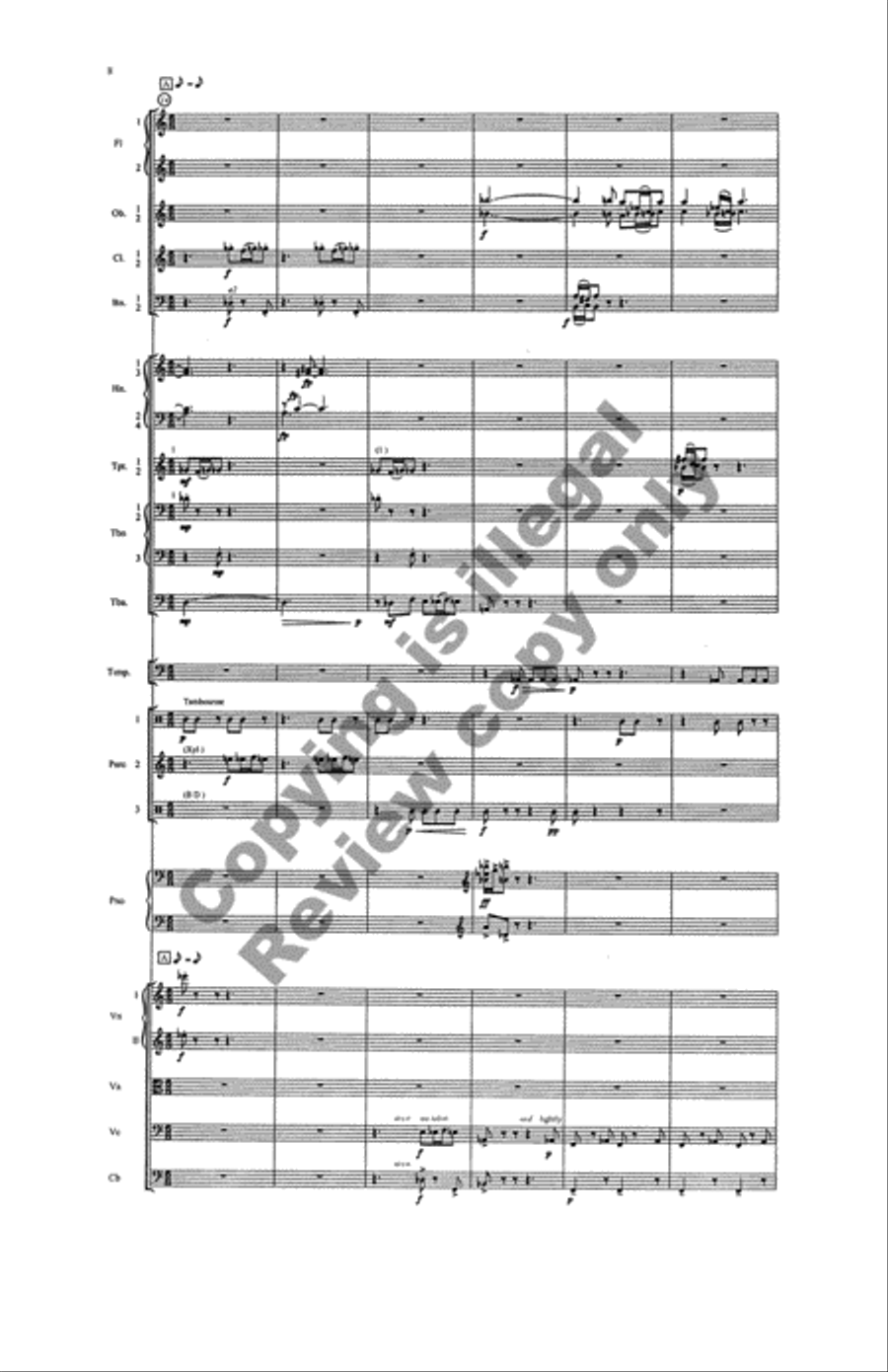 Overture: Parachute Dancing Full Orchestra scores gallery preview page 7