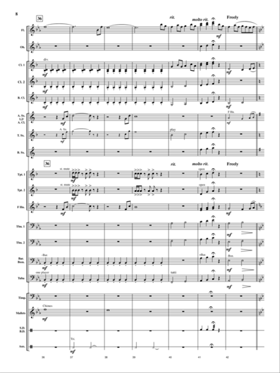 Cedar Creek Sketches Concert Band scores gallery preview page 7