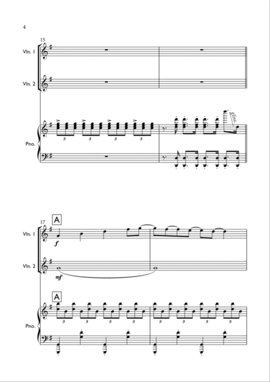 All I Want For Christmas Is You String Duet scores gallery preview page 4