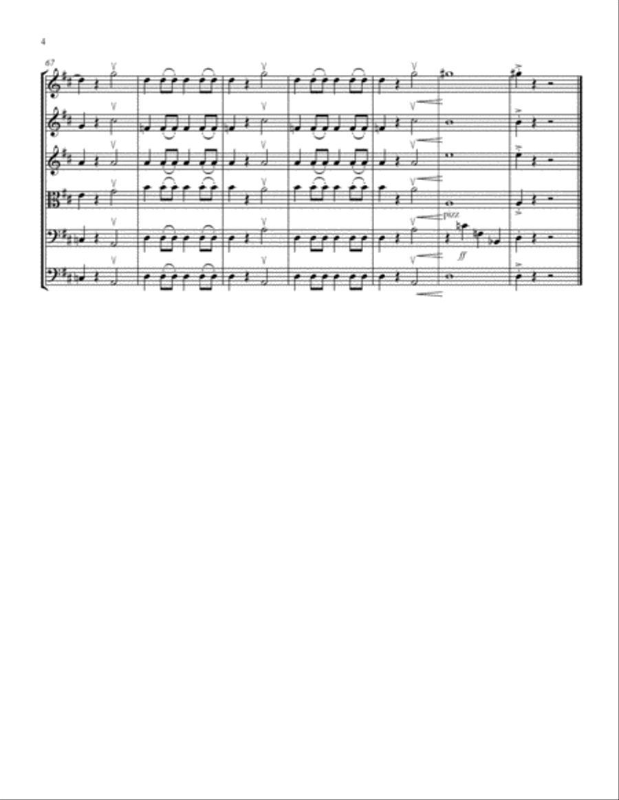 Summer Festival for Junior String Orchestra, score and VI, VII, VIII, Va, Vc, Cb parts with rehearsa String Orchestra scores gallery preview page 4
