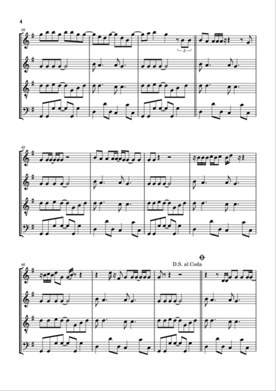 Werewolves Of London Woodwind Quartet scores gallery preview page 5