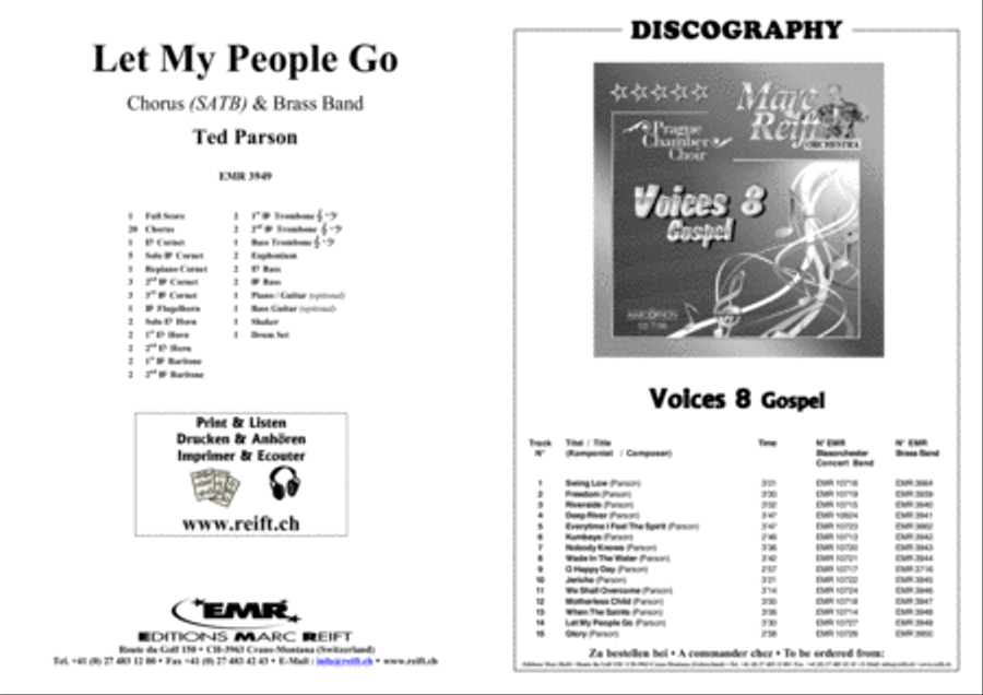 Let My People Go 4-Part scores gallery preview page 2