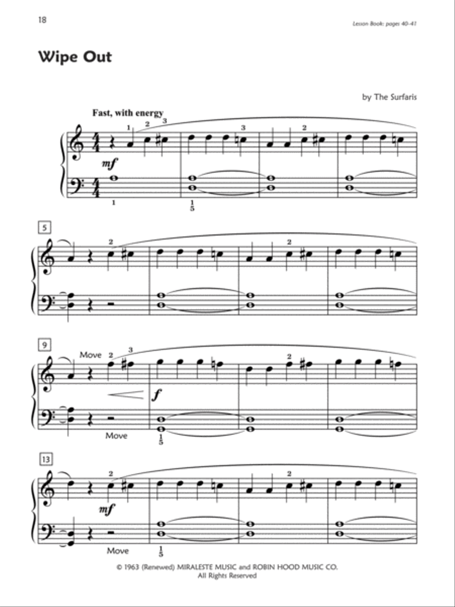 Premier Piano Course Pop and Movie Hits, Book 2A Piano Method scores gallery preview page 4