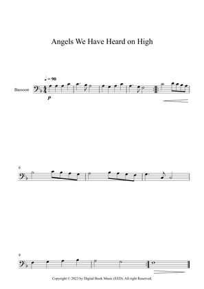 Book cover for Angels We Have Heard on High (Bassoon)