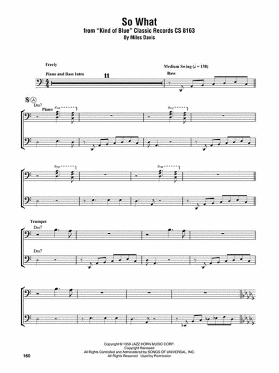 Miles Davis Omnibook Bass Clef Instrument scores gallery preview page 4