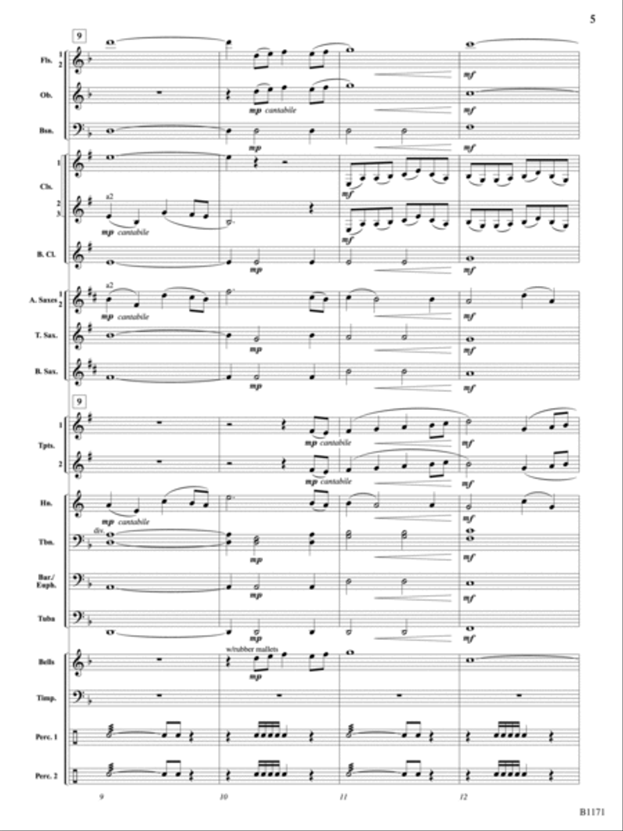Miss Liberty's Promise: Score Concert Band scores gallery preview page 5
