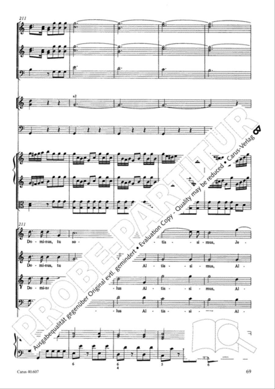 Mass in time of war (Missa in tempore belli) 4-Part scores gallery preview page 79
