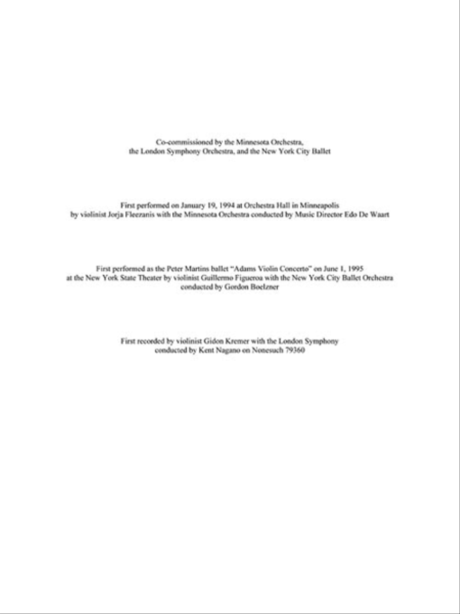 Violin Concerto Violin Concerto Orchestra scores gallery preview page 3