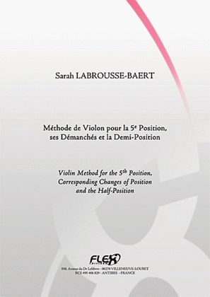 Book cover for Violin Method For The 5Th Position And The 1/2 Position