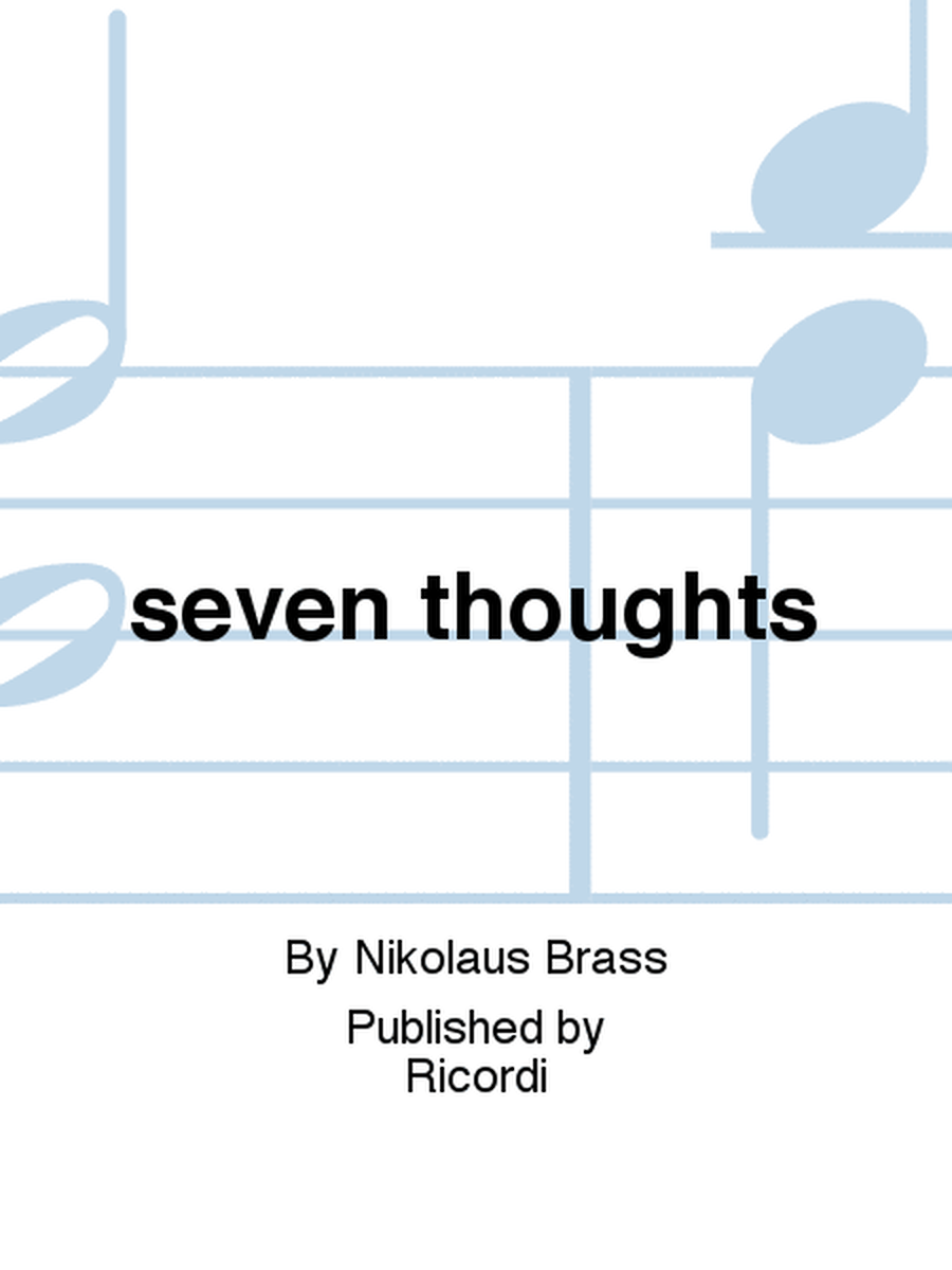 seven thoughts