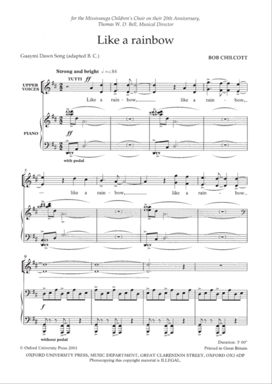Like a rainbow Like a rainbow SSA scores gallery preview page 2