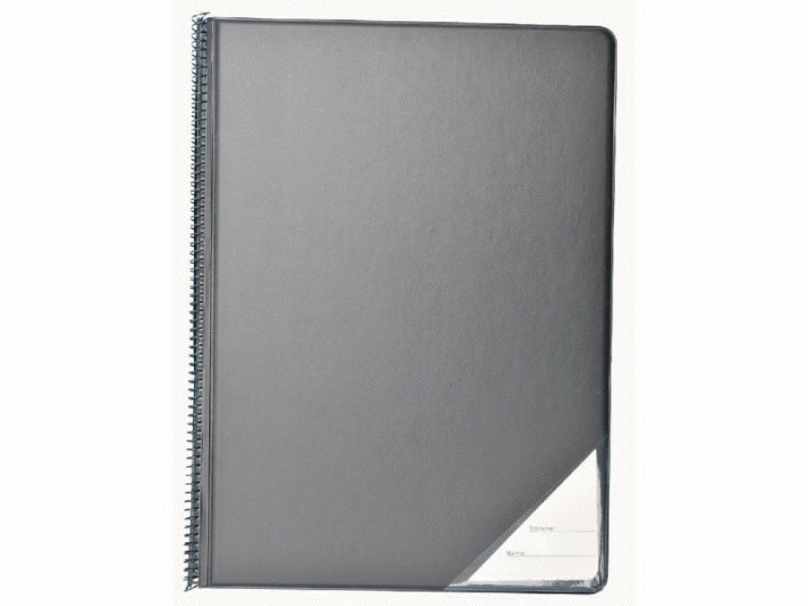 Book cover for Orchestral folder black 23x32 cm portrait + 10 inserts without glare