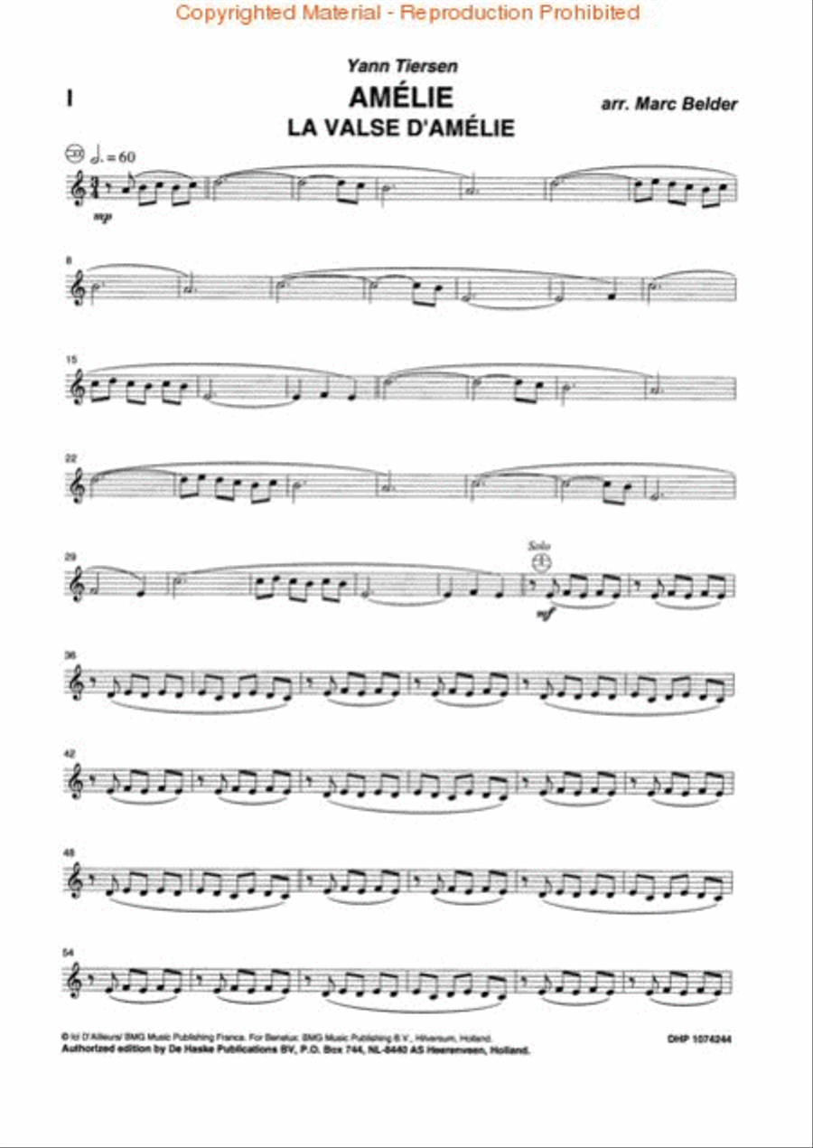 Amelie Accordion Orchestra scores gallery preview page 4