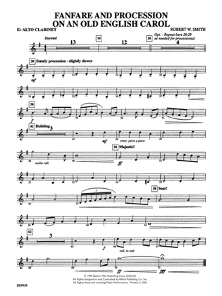 Fanfare and Processional on an Old English Carol: E-flat Alto Clarinet
