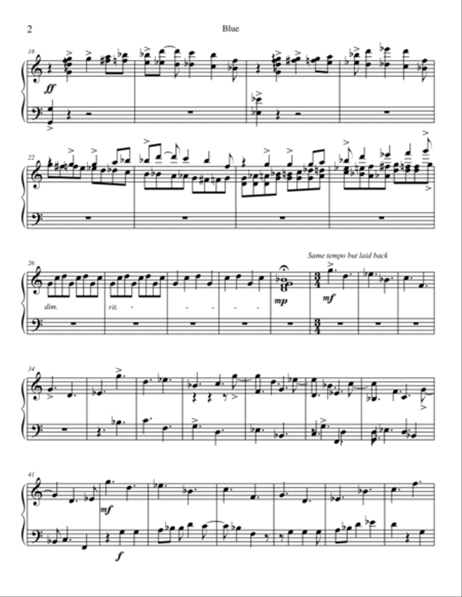 Blue Blue Marimba scores gallery preview page 2