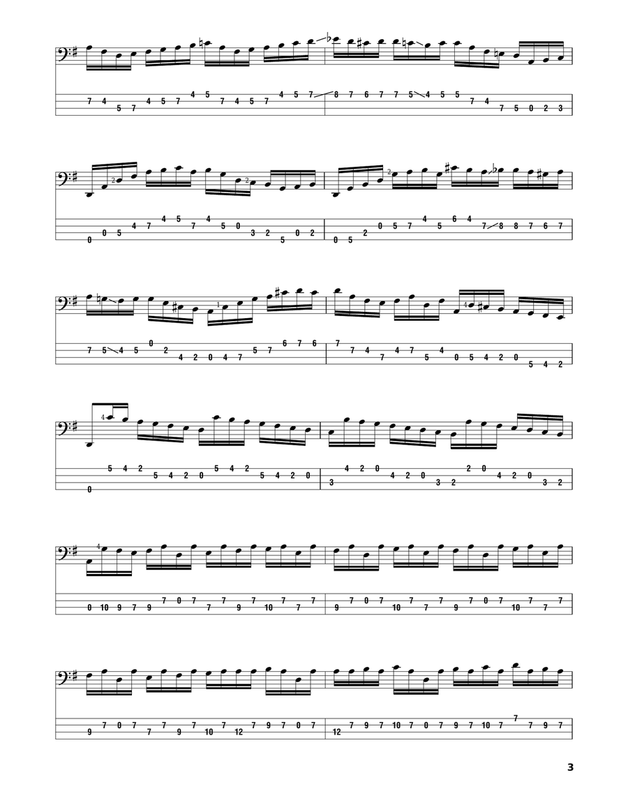 Cello Suite No. 1 In G Major, BWV 1007 Cello scores gallery preview page 3